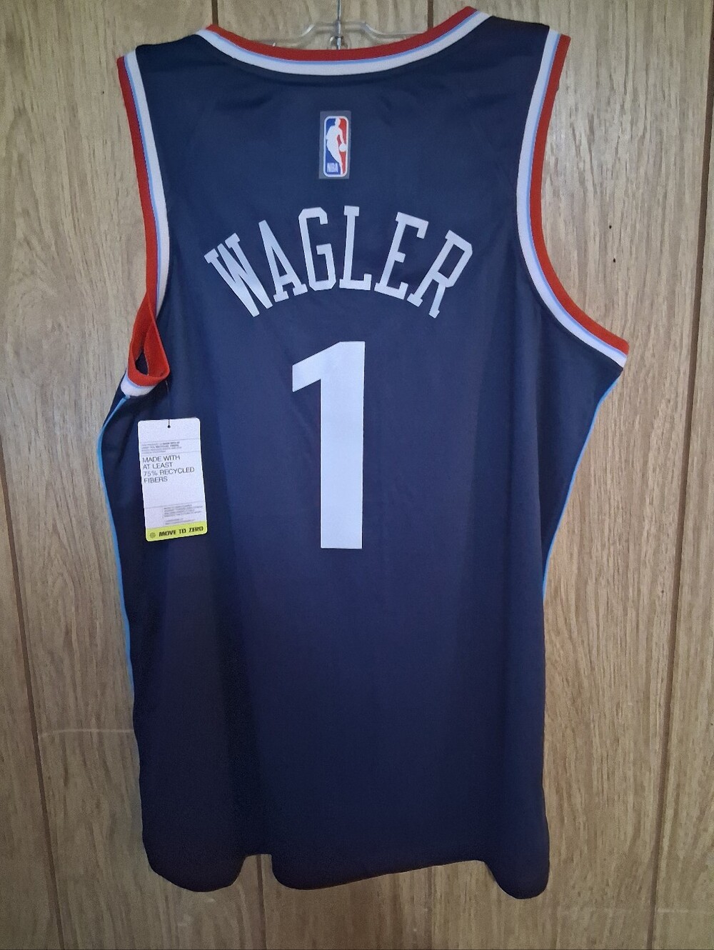 Mystery Sports Card With Keaton Wagler Los Angeles Clippers Icon Large Jersey